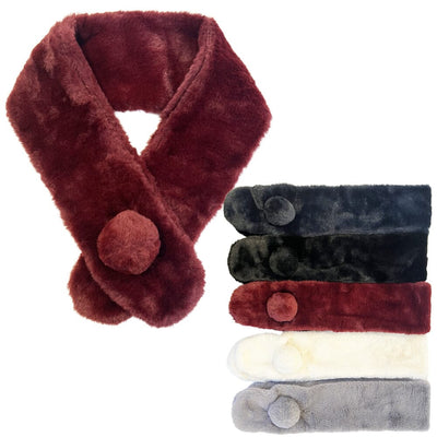Faux Fur Collar Scarf (7 units)
