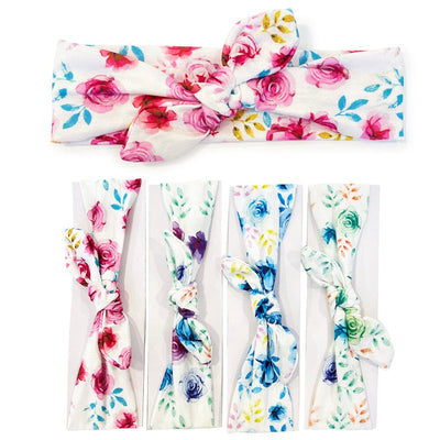 Floral Print Tie Headband 3126 (12 units)