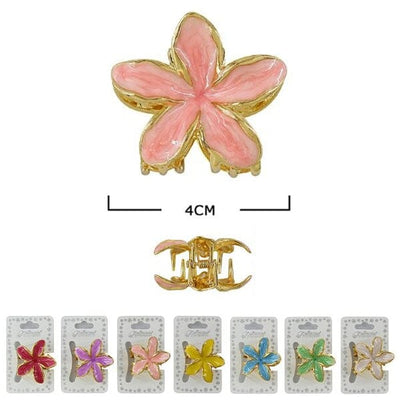 Flower Hair Jaw Clip 10188M1 (12 units)