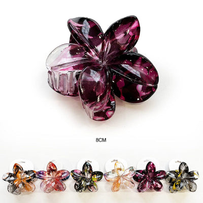 Flower Hair Jaw Clip 1036 (12 units)