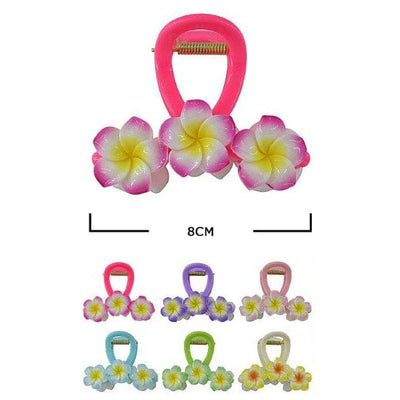 Flower Hair Jaw Clip 11023M (12 units)