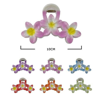 Flower Hair Jaw Clip 11161M (12 units)