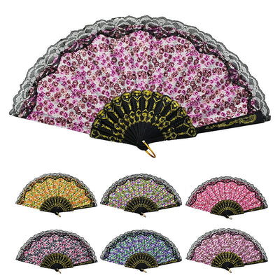 Flower Printed Fan 3168 (12 units)