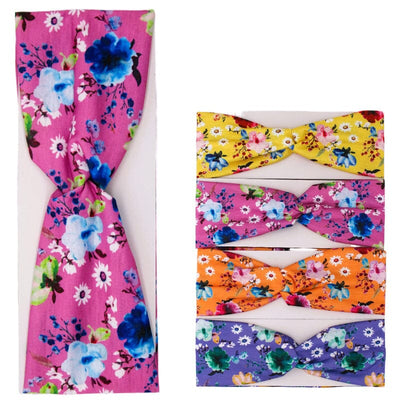 Flower Printed Headband 2223 (12 units)