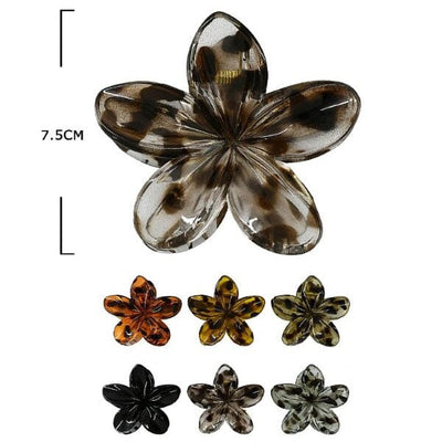 Flower Shape Hair Jaw Clip 11249M (12 units)