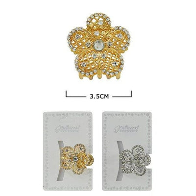 Flower Shape Jaw Clip 10139GS (12 units)