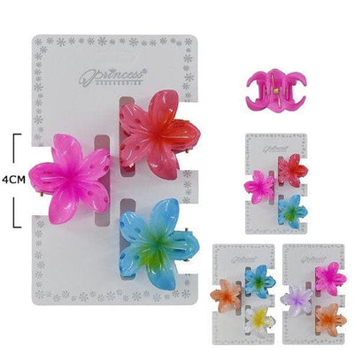 Flower Shape Jaw Clip Set 70219M (12 units)