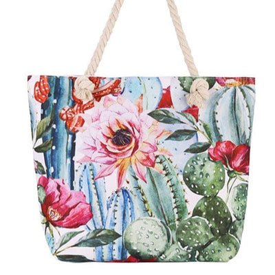 Flower Tote Bag With Rope Handle (2 units)