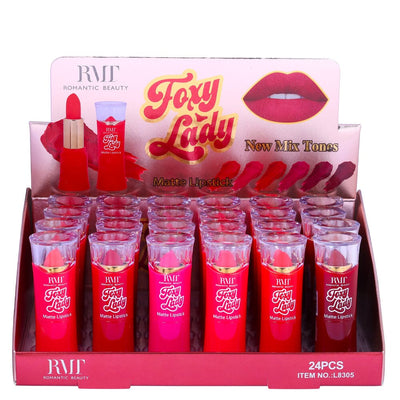 Foxy Lady Matte Lipstick Reds (24 units)