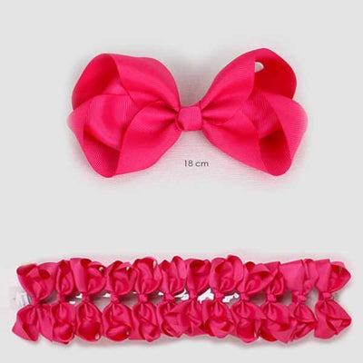 Fuchsia Loop Hair Bow 4700-FU2 (12 units)