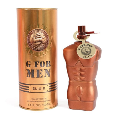 G FOR MEN ELIXIR SPRAY COLOGNE EAU DE TOILETTE FOR MEN - 100ML (3 units)