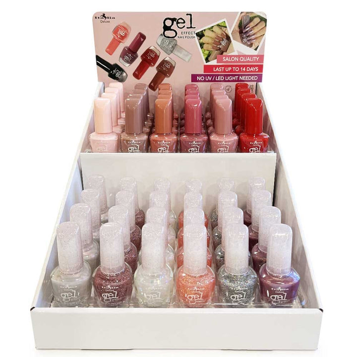 Gel Effect Nail Polish Set E (48 units) – MyWholesaleFashion.com