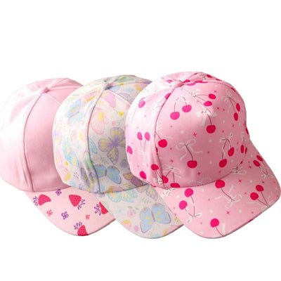 Girl's Printed Baseball Cap (6 units)