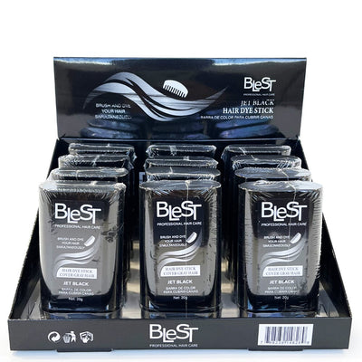 Hair Dye And Sleek Stick - Jet Black (12 units)