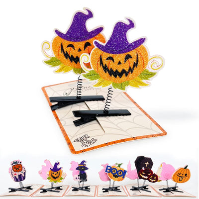 Halloween Cartoon 2PC Hair Clips 1075 (12 units)