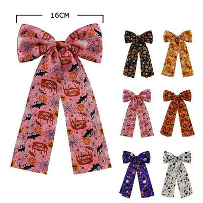 Halloween Printed Hair Bow 1086 (12 units)