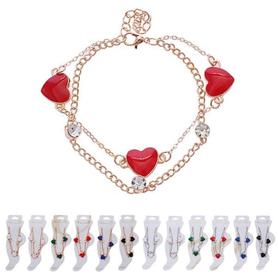 Heart Anklet 0153R (12 units)