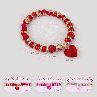 Heart Charm Bracelet 2115 (12 units)