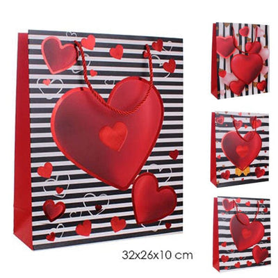 Heart Gift Bag 2341-MED (12 units)