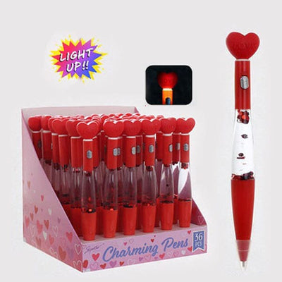 Heart Light Up Glitter Pen 2006 (36 units)