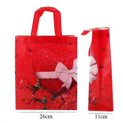 Heart Rose Reusable Gift Bag 2581 (12 units)