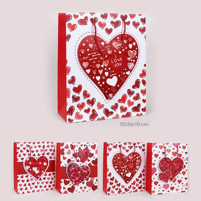 Heart Valentines Day Gift Bag 2537 (24 units)