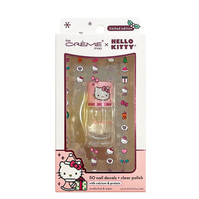 Hello Kitty 50 Nail Decals & Clear Polish (1 unit)