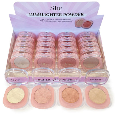 Highlighter Powder 4 Shade Assorted (24 units)