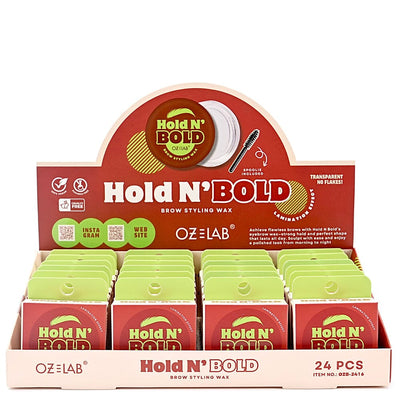 Hold N Bold Brow Styling Wax Clear (24 units)