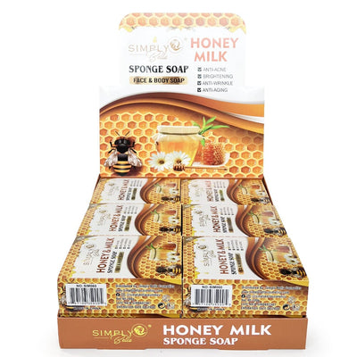 Honey & Milk Sponge Soap (12 units)