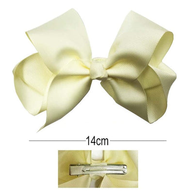 Ivory Classic Hair Bow (12 units)