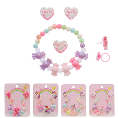 Kid's Bracelets Earring Set 3097R (12 units)