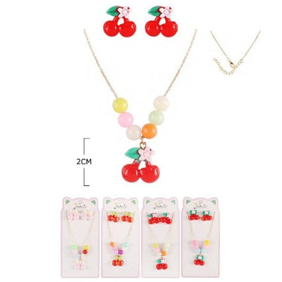 Kid's Cherry Cute Necklaces Set 1291M (12 units)