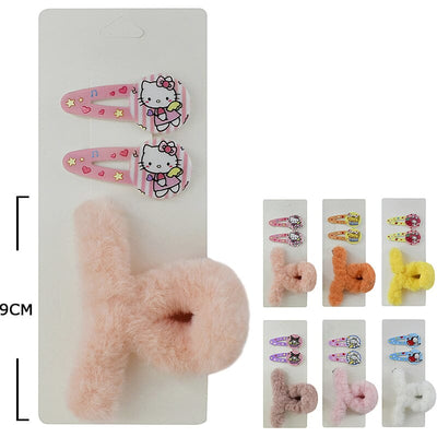 Kid's Cute Hair Clip & Pin Set 744M (12 units)