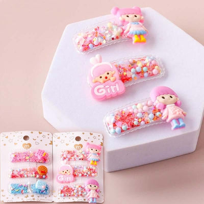 Kid's Girl Dessert Confetti Snap Pin 0358 ( 12 units)
