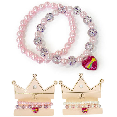 Kid's Heart Charm 2PC Bracelets 5782 (12 units)
