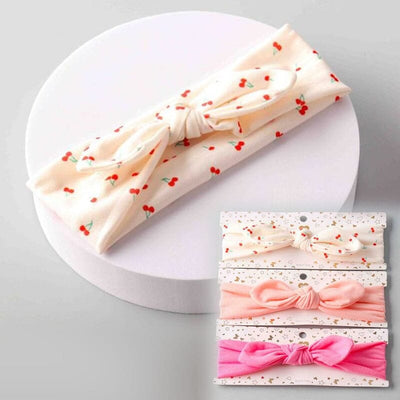 Kid's Knotted Bow Cherry Headband 1067 (12 units)