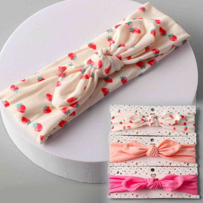Kid's Knotted Bow Strawberry Headband 1068 (12 units)