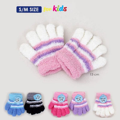 Kid's Stripe Cozy Gloves 2099-001 (12 units)