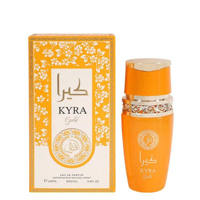 KYRA GOLD SPRAY PERFUME EAU DE PARFUM FOR WOMEN - 100ML (3 units)