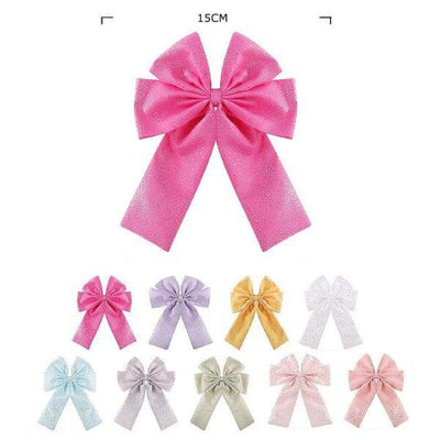 Layered Hair Bow With Tail 29206P (12 units)