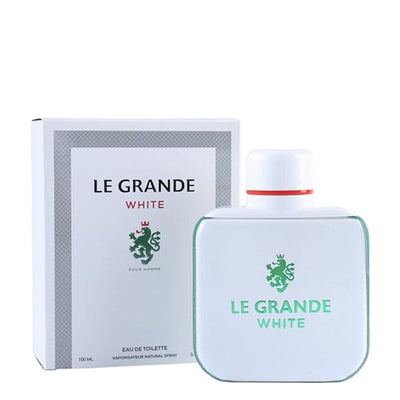 LE GRANDE WHITE SPRAY COLOGNE EAU DE TOILETTE FOR MEN - 100ML (3 units)