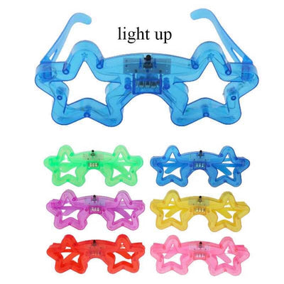 LED Light up Star Shape Party Glasses 2305 (12 units)