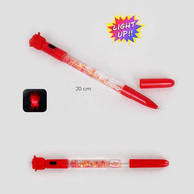 LED Rose Glitter Light Up Pen 2246 (12 units)