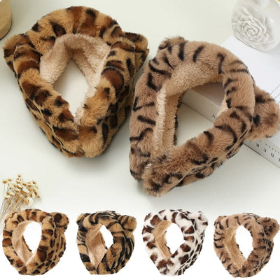 Leopard Ear Muffs Headband 1014 (12 units)