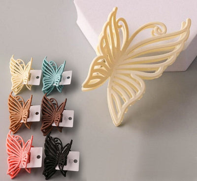 Linear Butterfly Hair Jaw Clip Set 10598 (12 units)