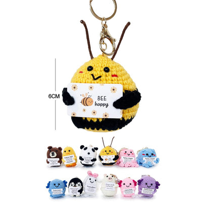 Little Happy Animal Plushes Keychain (12 units)