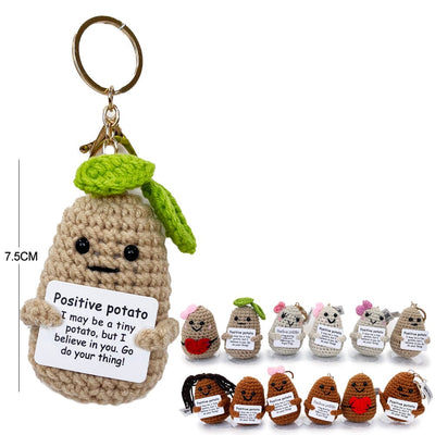 Little Happy Potato Plushes Keychain (12 units)