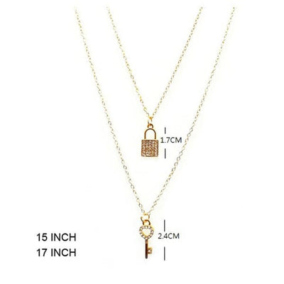Lock & Key Charm Necklace 899 (12 units)