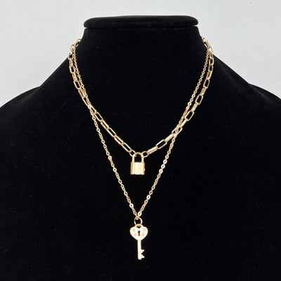 Lock & Key Charm Necklace 900 (12 units)